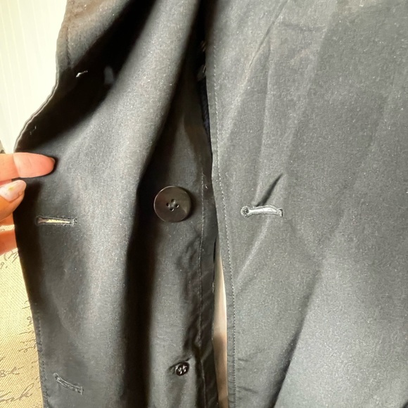 London Fog Charcoal Double-Breasted Trench Coat - Picture 5 of 16